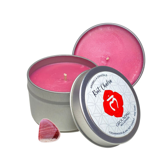 Root Chakra Candle Tin