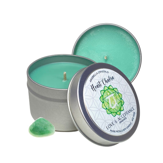 Heart Chakra Candle Tin