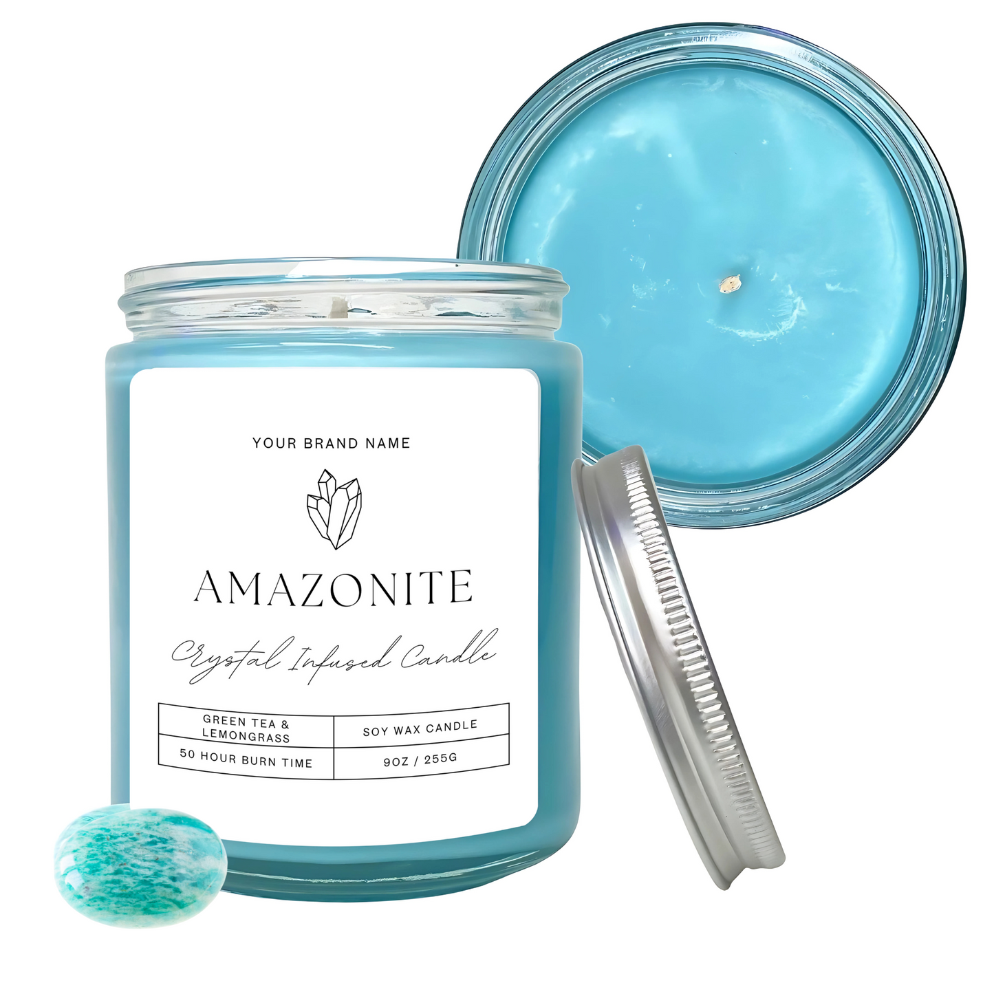 12 Private Label Crystal Candles - Add your Brand