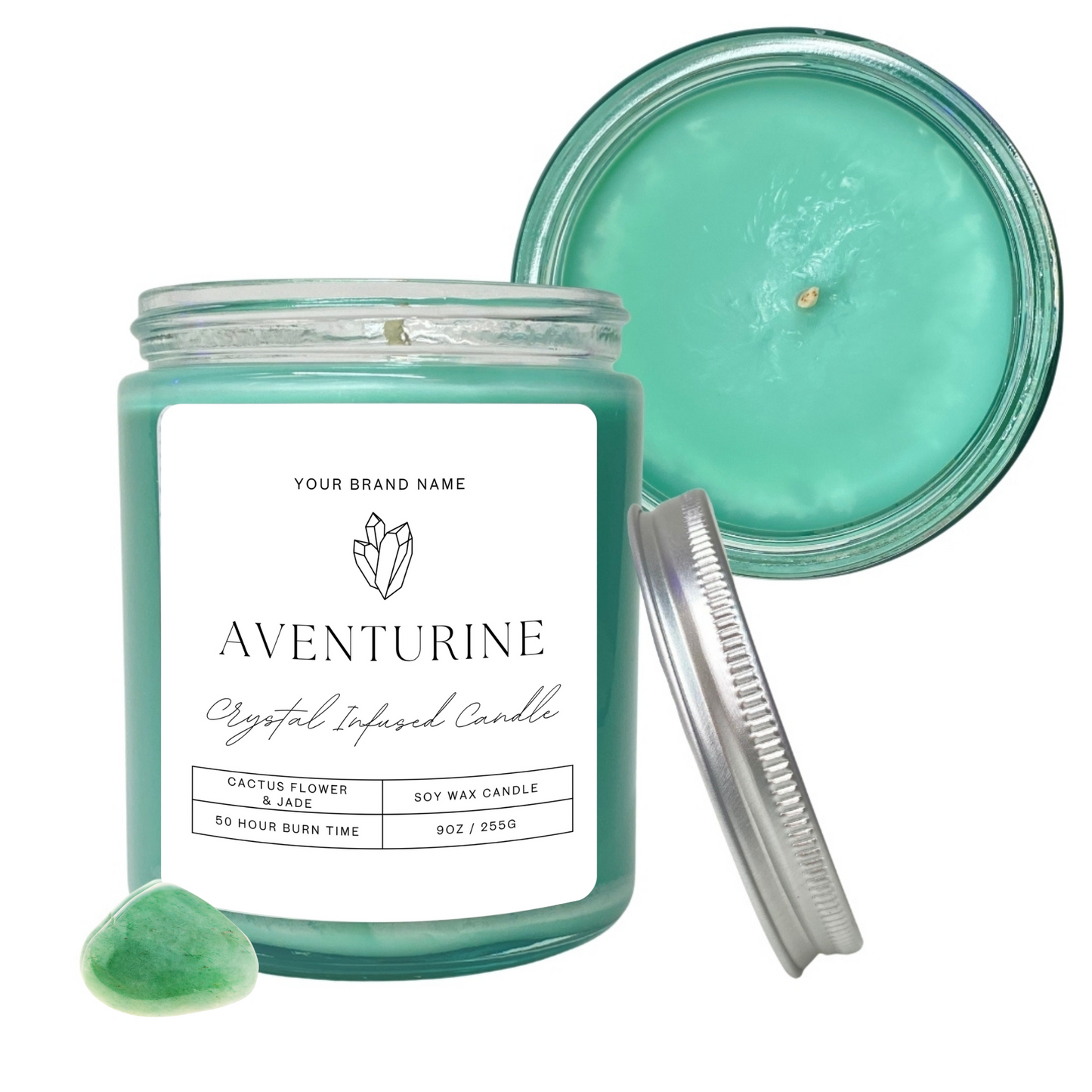 12 Private Label Crystal Candles - Add your Brand