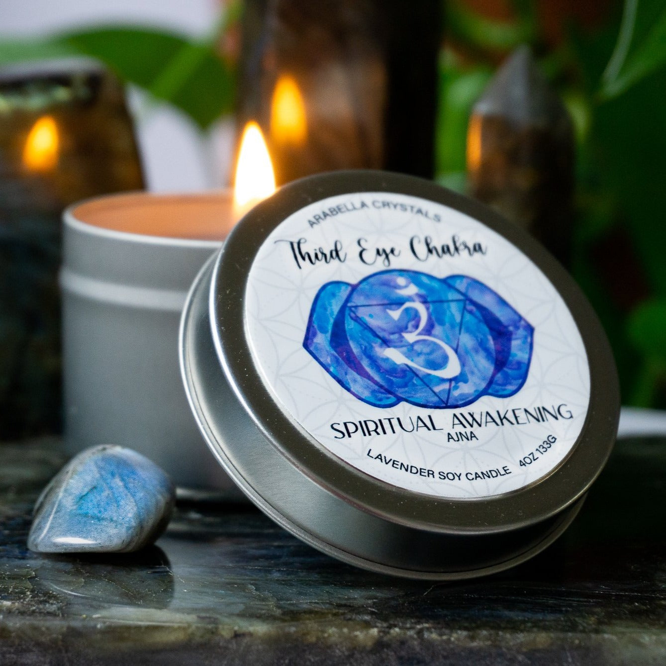 Third Eye Chakra Candle Tin
