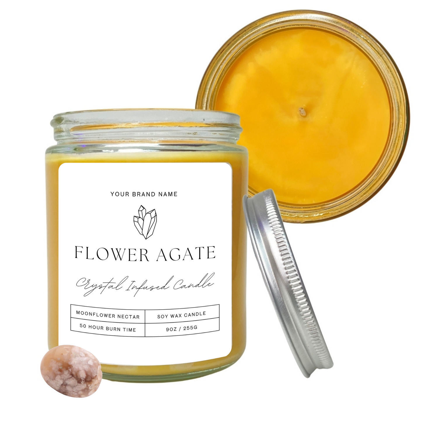 12 Private Label Crystal Candles - Add your Brand