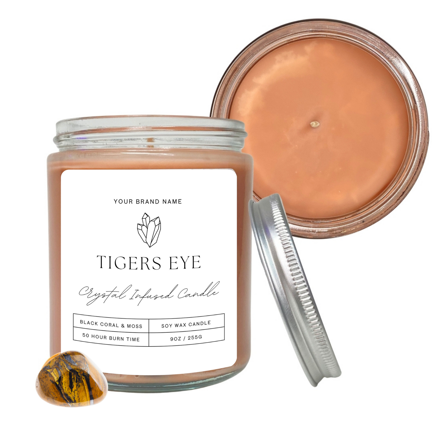 12 Private Label Crystal Candles - Add your Brand