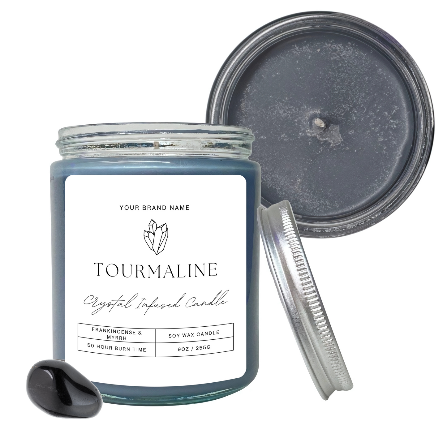 12 Private Label Crystal Candles - Add your Brand