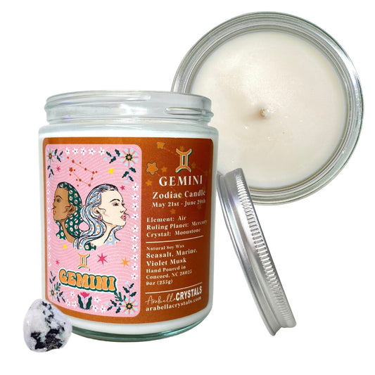 Gemini Zodiac Candle