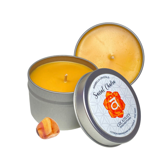 Sacral Chakra Candle Tin