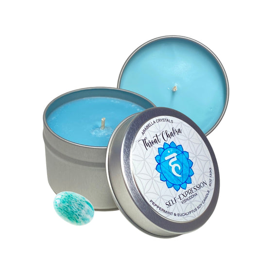 Throat Chakra Candle Tin