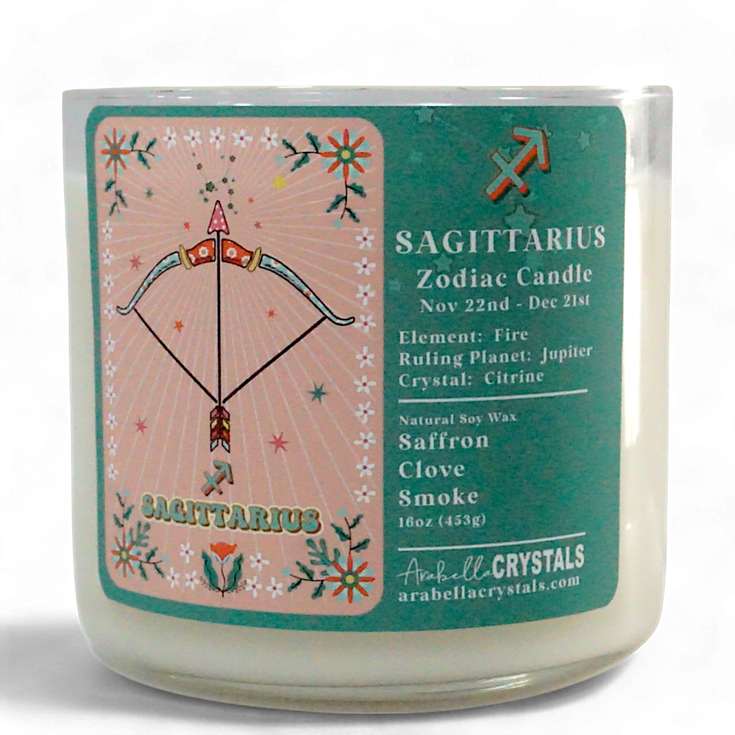 Sagittarius 3-Wick Zodiac Candle