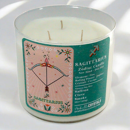 Sagittarius 3-Wick Zodiac Candle