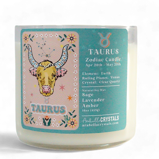 Taurus 3-Wick Zodiac Candle