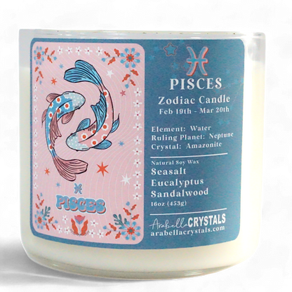 Pisces 3-Wick Zodiac Candle