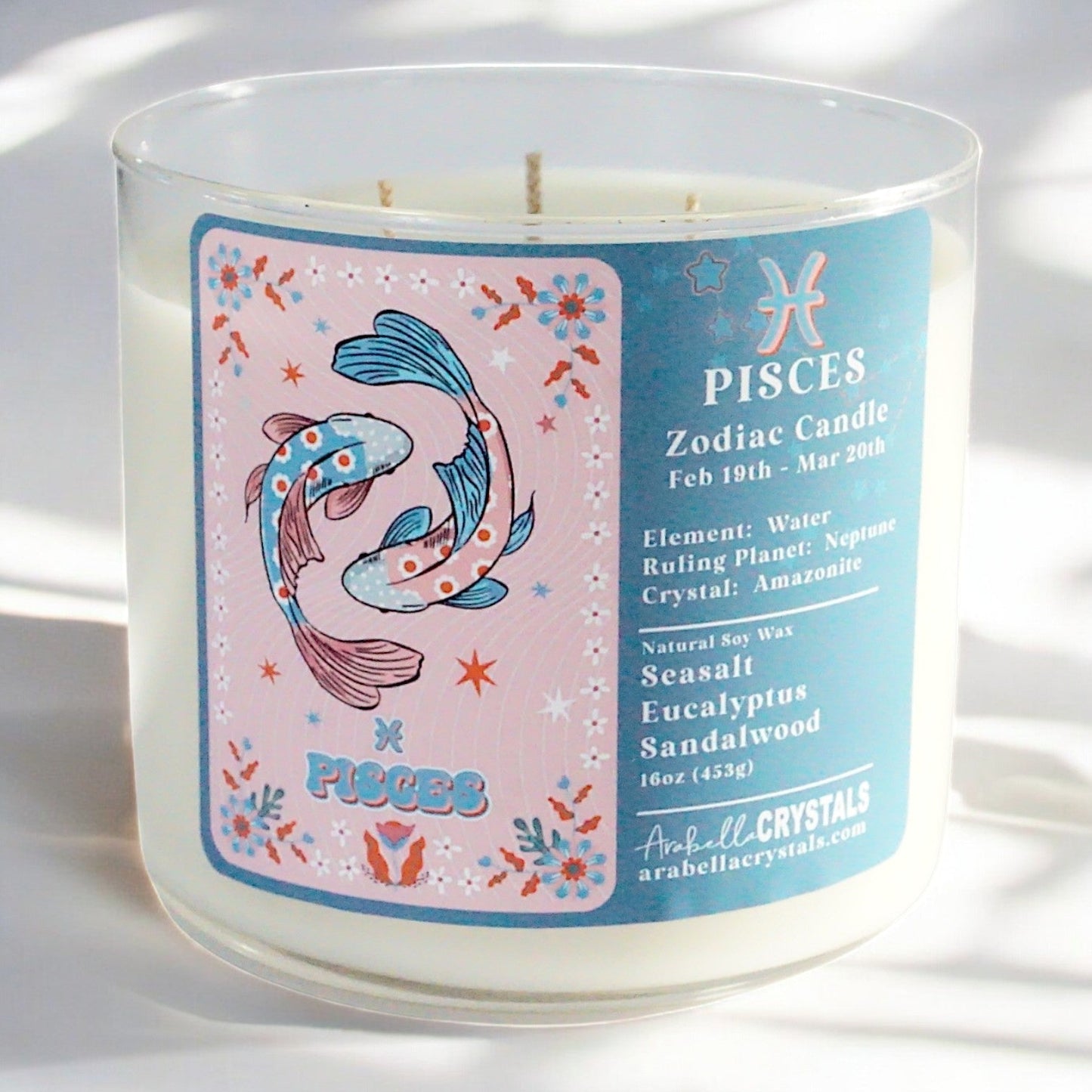 Pisces 3-Wick Zodiac Candle