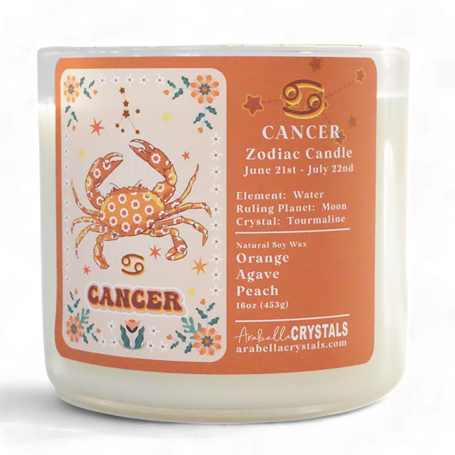 Cancer 3-Wick Zodiac Candle