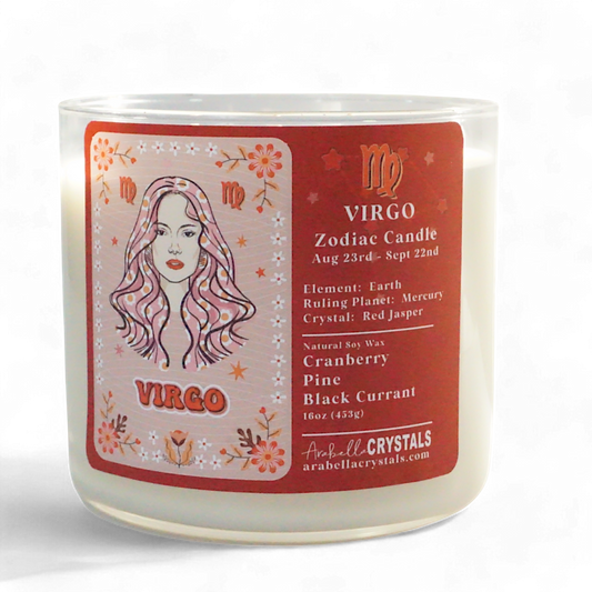 Virgo 3-Wick Zodiac Candle