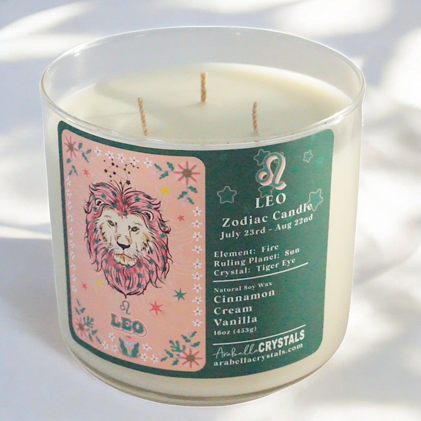 Leo 3-Wick Zodiac Candle