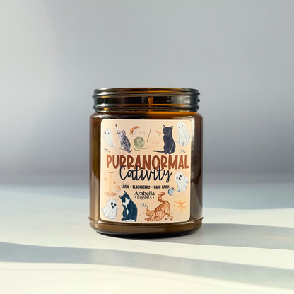 Purranormal Cativity Halloween Candle