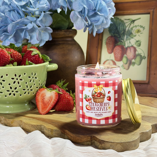 Strawberry Preserves Spring Homestead Soy Candle