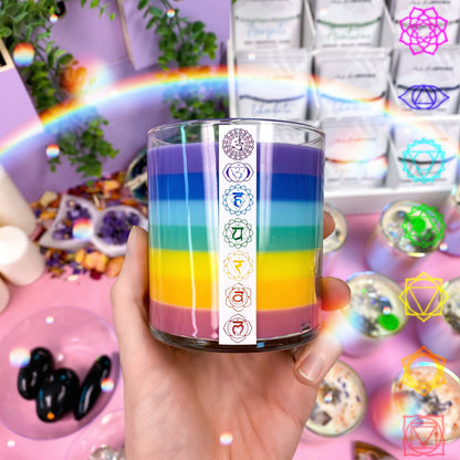Layered Chakra Candle