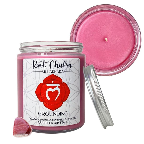 Root Chakra Candle Jar