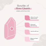 Rose Quartz Crystal Candle Tin